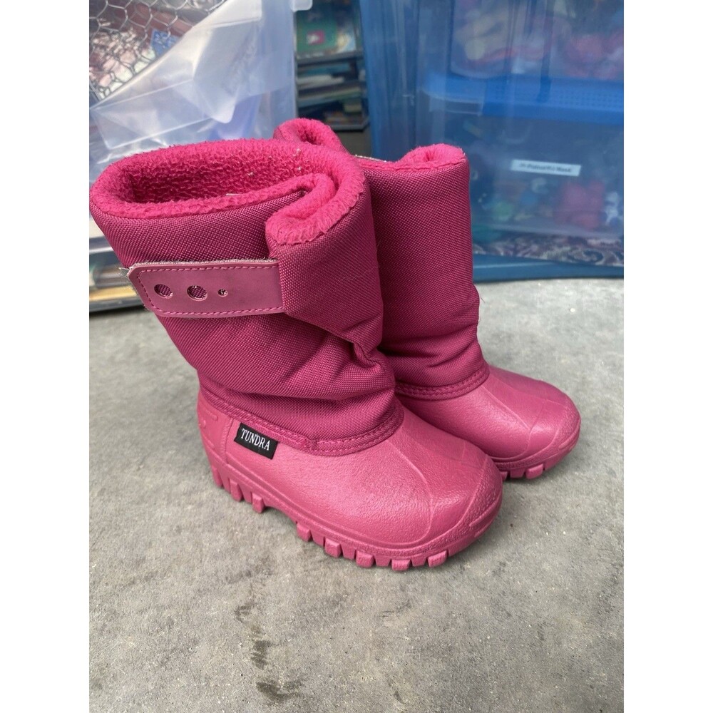 Tundra Toddler Pink Snow Boots Size 8 Waterproof Insulated Winter Canada
